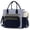 Dark Blue with Light Blue with Black, variant on Insulated Lunch Bag Women,Wide Opening Adult Lunch Box Women,Large Leakproof Cooler Bag for Work Picnic Beach Family College,Lunch Teacher Tote Bag with Adjustable Shoulder Strap Cup Holder