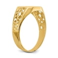 thumbnail image 6 of 14K Yellow Gold Ring Band Signet 9.0x10.5mm Open Back Men's, 6 of 7