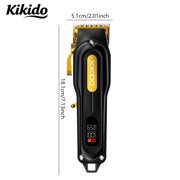 KIKIDO Professional Hair Clipper Set for Men - USB Rechargeable Haircut System for Barbers & Home Use