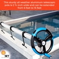thumbnail image 4 of In-Ground Pool Solar Cover Aluminum Reel with Telescopic Tube and Wheels - 18ft, 4 of 8