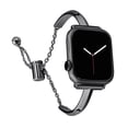 thumbnail image 1 of Stylish Bands Compatible with Apple Watch Band 38mm 40mm 41mm 42mm 44mm 45mm 49mm Iwatch SE Series 8/7/6/5/4/3/2/1 Women Dressy Jewelry Stainless Steel Accessories Wristband Strap, Black, 1 of 9