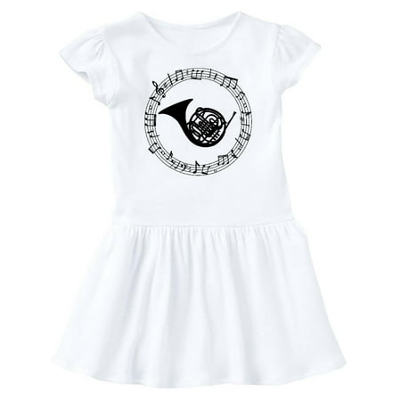 

Inktastic French Horn Music Gift Gift Baby Girl Dress