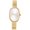 Gold, variant on Oval Womens Watch Style Interchanageable Band Adjustable Easy Read Analog