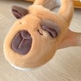 thumbnail image 3 of Slippers Plush Capybara Cerrado Toe cómodo para mujeres (40-41), 3 of 8