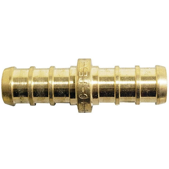 Apollo 3/8 in. Brass PEX Barb Coupling