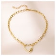 thumbnail image 3 of Collares Colgantes y Collar de Cadena Gruesa XWSHYW con Colgante de Corazón de Diamantes Invierno, 3 of 6