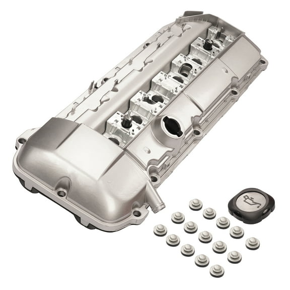 Mustrod 11121432928 Aluminum Engine Valve Cover for BMW 325Ci 323i 325i 328i 330i 525i 528i X5 M52