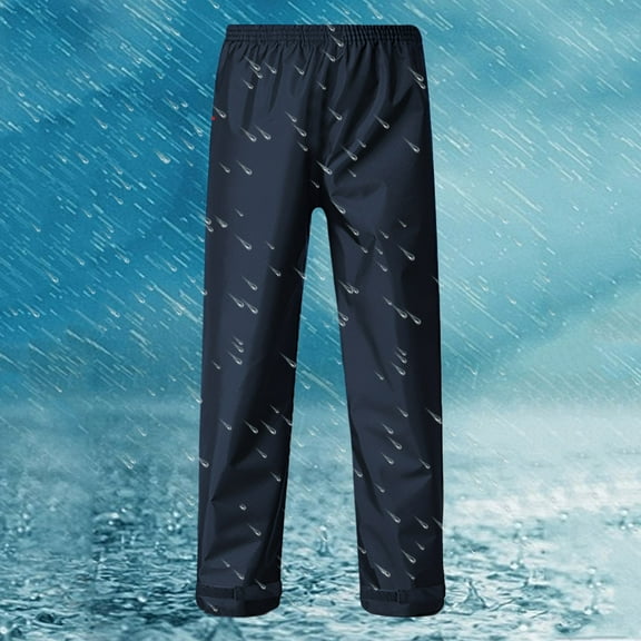 Men's Rain Pants Waterproof Over Pants Windproof Lightweight Hiking Pants Work Rain Outdoor for Golf, Pants Neutral Adult Outdoor Hiking Pants Work Pants Functional