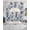 Blue Snow, variant on Elegant Floral Swag Curtains for Living Room/Bedroom Windows, Modern Rustic Blue Butterfly Flowers Kitchen Curtains and Valances Set 36 Inch Length, Light Filtering Swags Valance Curtain Panels