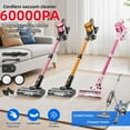 thumbnail image 2 of Max 60Kpa Powerful Stick Vacuum, Up To 55Mins, Vacuum Cleaners For Home Anti-Tangled Lightweight Handheld For Hardwood Floor, Carpets, Pet Hair Includes Corded And Cordless Vacuum Cleaners, 2 of 15