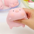 thumbnail image 2 of Pig Slow Rising Squishy Stress Ball Pink Silicone Fidget Toy 3x2in Cute Piggy Sensory Toy Stress Relief for Adults Kids Desk Decor Anxiety Relief Squeeze Toy 1PC, 2 of 9