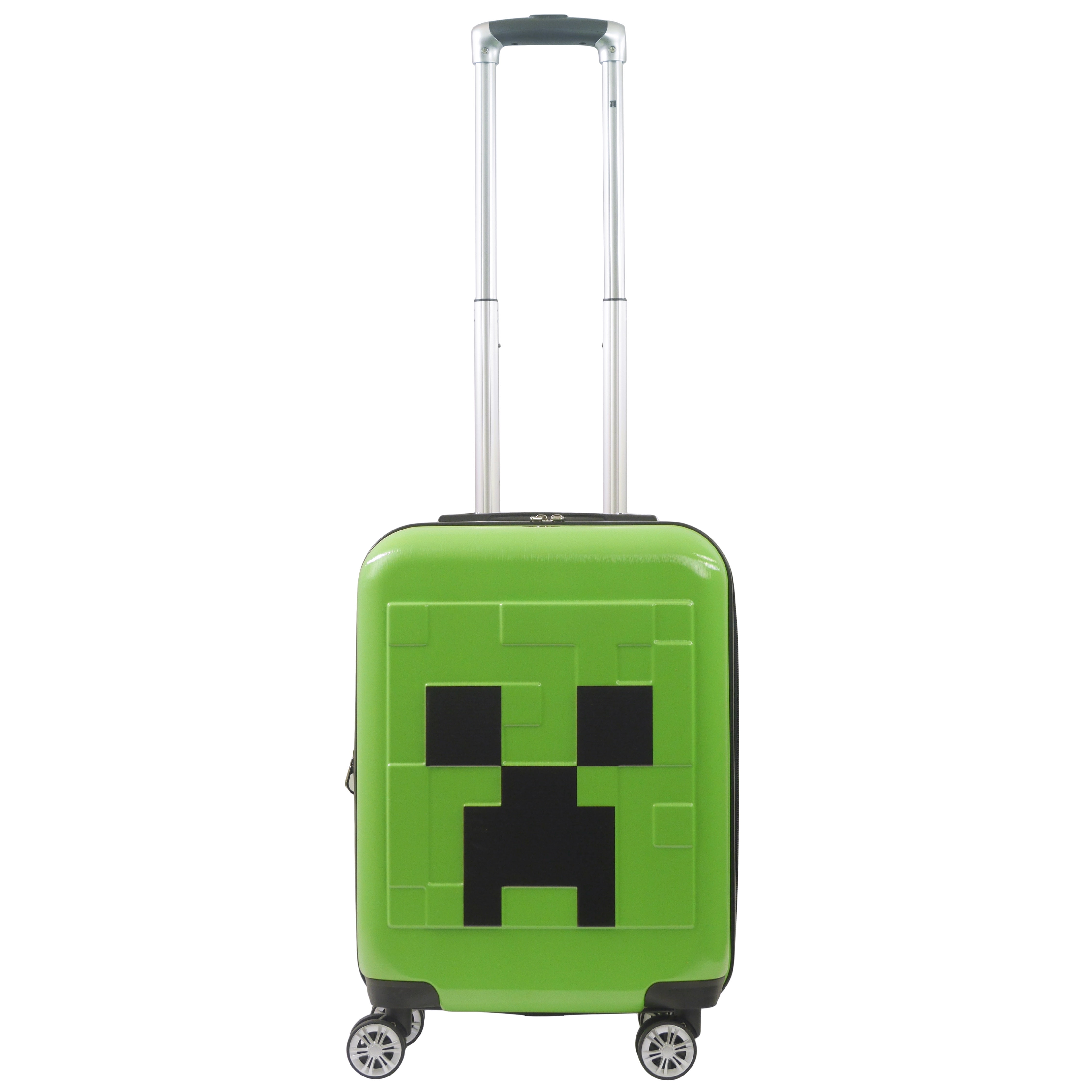 Minecraft Carry On Suitcase, Kids and Adult Travel Luggage with Hard Shell, Creeper