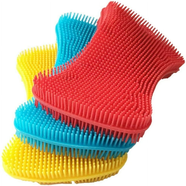 Esponja de silicona para lavar platos, fregador de cocina, platos de calidad alimentaria, multiusos, mejores esponjas, limpieza antiadherente, utensilios de cocina inteligentes, accesorios para