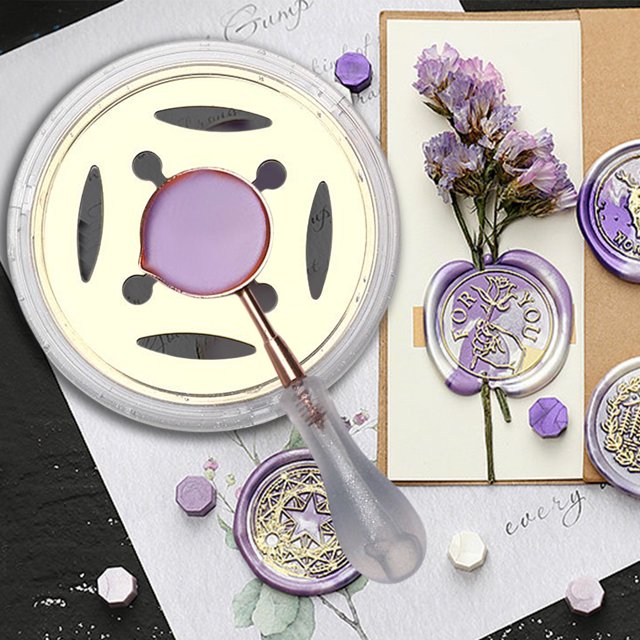 Horno Horno de bricolaje Suministros hechos a mano con horno de cera de sellado de cuchara para tarjetas (blanco)