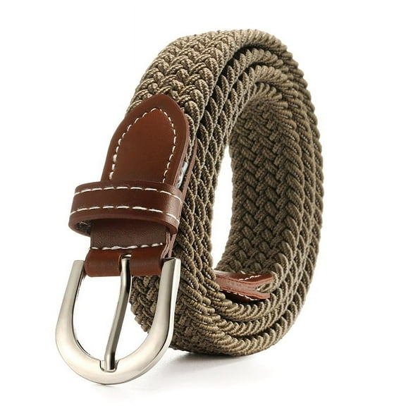 Braided Canvas Woven Elastic Stretch Belts for Men/Women/JuniorLinen