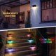 thumbnail image 3 of Luces solares para cubierta al aire libre, paquete de 4 luces solares para escalones, luces solares impermeables para cercas para patio, escaleras, postes, caminos, porches, entradas, patios, 3 of 5
