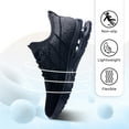 thumbnail image 3 of AOV GREEN LEAF Mens Running Shoes Casual Tennis Walking Athletic Gym Fashion Lightweight Slip On Sneakers US 7-12.5, 3 of 8