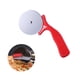 thumbnail image 3 of Cortador de pizza de acero inoxidable, tijeras para pizza, tartas, waffles y galletas (rojo), 3 of 7