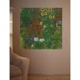 thumbnail image 2 of Wallhogs Klimt Farm Garden with Flowers (1906) Wall Mural, 2 of 2