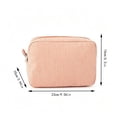 thumbnail image 3 of Partheme Cute Makeup Bag,Zipper Make up Pouch for Purse,Toiletry Skincare Cosmetic Brush Case for Women Man,Personal Items Storage Organizer,Travel Size Essentials Accessories, Orange, 3 of 6