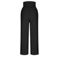 thumbnail image 7 of Htigea Women's Baggy Yoga Pants Soft Cozy Lounge Trousers High Waisted Sweatpants Running Jogging Athletic Trousers with Pockets Today Sales Black,XXL, 7 of 7