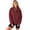 Wine_BN44, variant on Resicozy Womens Oversized Sweatshirt Long Sleeve Henley Pullover Tops 2026 Spring Casual Button Loose Fit Sweatshirts Black L