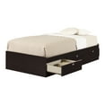 thumbnail image 4 of South Shore Spark Contemporary 3-Drawer Storage Bed, Twin Size, Chocolate, 4 of 12