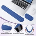 thumbnail image 3 of Memory Foam Wrist Guard Soft Gel Ergonomic Mouse Pad Wrist Guard Keyboard Mouse Wrist Guard Set, 3 of 5