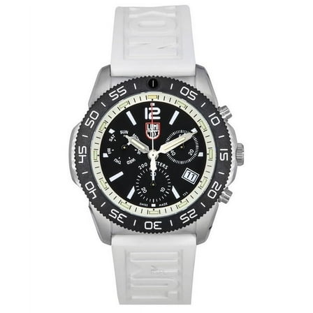 Men's Luminox Pacific Diver Chronograph White Strap Swiss Watch 3141