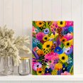 thumbnail image 2 of Vibrant Floral Burst Canvas Print, Perfect for Living Room, Bedroom, Kitchen, Office, Dining Room Decor, 2 of 8