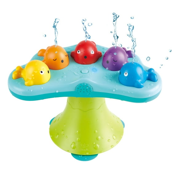 Hape Music Fountain Whale Bath Toy with 2 Play Modes, Battery Powered