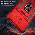 thumbnail image 7 of Allytechgroup Magnetic for iPhone 16 Case with 1x Screen Protector, Rotatable Kickstand Support Car Mount Slide Camera Cover Protective Phone Case for Women Men, Red, 7 of 7