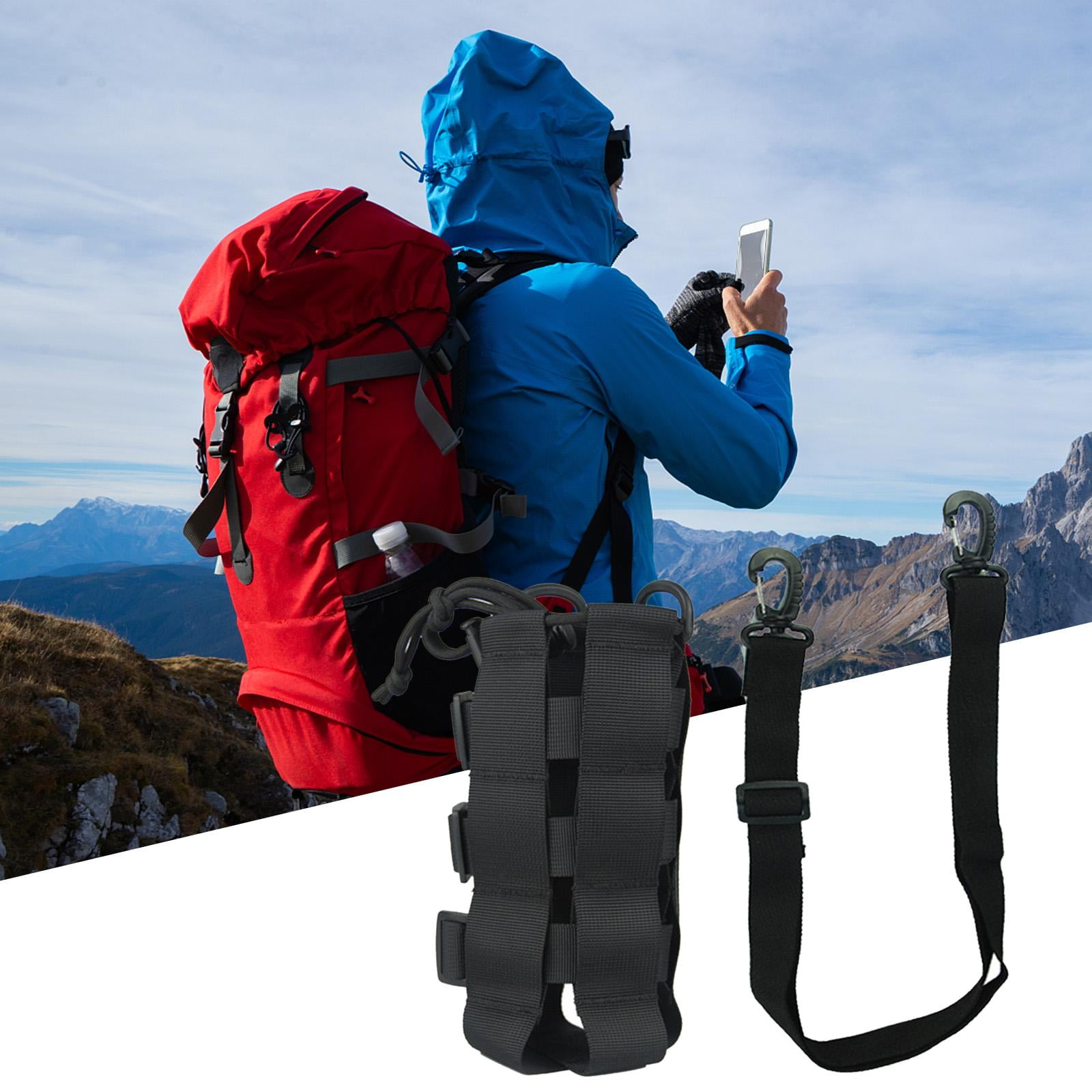 Water Bottles Pouch Bag Water Bottle Holder Pouch Portable Travel Bottle Carrier Bag for Camping Hiking Fishing , Black 2.5L Black
