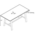 thumbnail image 6 of KFI Studios Urban Loft 7' x 3.5' Bar Table, Solid Wood Natural Top, 6 of 6