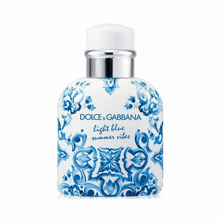 【関税&送料込み】Dolce & Gabbana Light Blue Cotton Blend Dolce and Gabbana Men's Light Blue Pour Homme Summer Vibes