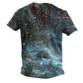 thumbnail image 6 of Penkiiy Casual Men's Sky Print T Shirt Tee Graphic Tee Outdoor Daily Vacation Short Sleeve Crew Neck Shirt Spring Fall Clothing Apparel 2XL Multicolor, 6 of 6