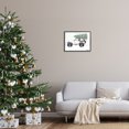thumbnail image 2 of Snowy White Truck Carrying Fresh Christmas Tree Transportation Painting Framed Art Print Wall Art, 2 of 7