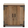 thumbnail image 3 of Bowery Hill Engineered Wood Rustic Brown Shoe Cabinet Rectangular Assembly Required, 3 of 10