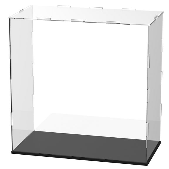 Uxcell Clear Acrylic Display Case, 12 x 6 x 12 Inch Assemble Acrylic Display Box Dustproof for Action Figures/Model/Collectibles/Doll