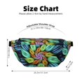 thumbnail image 3 of Naloa Hippie Style Print Running Belts for Men Women,Running Fanny Pack with 2-Zipper Pockets,Waterproof Waist Pack for Travel Hiking Running Outdoor Sports, 3 of 8