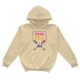 thumbnail image 4 of SonxaHe Toddler Girls Hoodies Cartoon Number Graphic Fleece Hooded Sweatshirt Loose Cozy Athletic Streetwear Hoodies Beige,Sized 2-3, 4 of 5