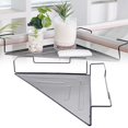 thumbnail image 2 of Under 30$ Oimcto Triangular Shelf for Office Desk,Floating Corner Shelf Wire Desk Sundries Storage Rack Cubicles Hanging Corner Shelf Corner Hanging Shelf Black Shelf, 2 of 7
