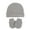 Grey, variant on Baby Boys Hat and Mitten Set Knot Toddler Beanie Gloves Set for Girls Hat Winter Caps Baby Gloves 0-6 Months Winter Beanie Caps(A,0-6Months)