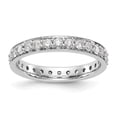 thumbnail image 2 of 14k White Gold Round Diamond Vintage Eternity Wedding Band Anniversary Ring Size 7.5 - 1 Ct., 2 of 6
