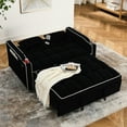 thumbnail image 3 of Foldable Velvet Sofa Bed with Adjustable Back and Charging / Suitable for Guest Room, 3 of 6