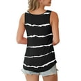 thumbnail image 5 of Anygrew Summer Womens Sleeveless Criss Cross Casual Tank Tops Basic Blouse, 5 of 6