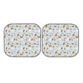 thumbnail image 7 of Goofa Carrot Rabbit Pattern 2 Piece Car Windshield Sun Shade Foldable | Front Windshield Shade for Sun, Heat and UV Rays | Sunshade for Car Front Window-Large, 7 of 7