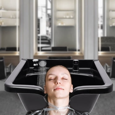53-Inch Large Premium Salon Barber Backwash Shampoo Chair W/ Bowl, Sink & Footrest (SAK18745)