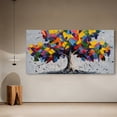 thumbnail image 7 of Large Colorful Tree of Life Canvas Wall Art, Abstract Tree Decor Painting Canvas Print for Living Room, Bedroom, Office Decorations, Gifts for Men, 7 of 7