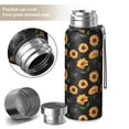 thumbnail image 2 of 20 Oz Black Sunflower Coffee Tumbler Double Wall Insulated Stainless Steel Water Bottle | Metal Reusable Thermoses Flask with Cup Cap | Leak & Sweat Proof with Anti-Dust Lid, 2 of 7